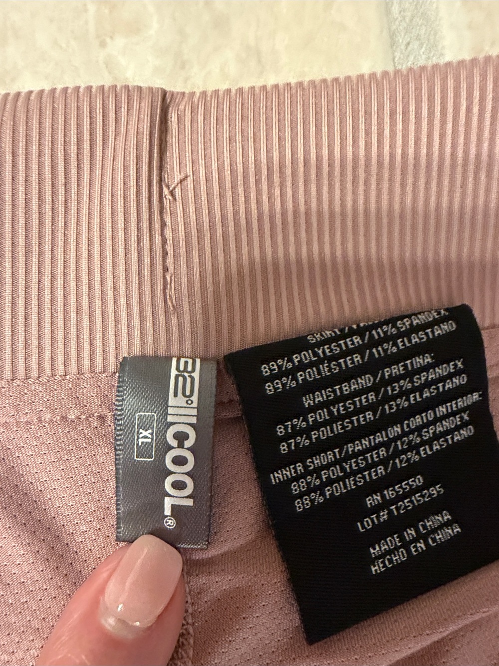 32 Degrees Women's Light pink XL Skirt w shorts (skort) - Picture 3 of 8